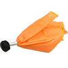 Bandiera Arbitro Gioco Calcio 27x3,5cm Poliestere Arancione Nero Marcatore Penal