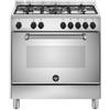 Bertazzoni La Germania Americana AMN855EXV/24 cucina Elettrico Gas Acciaio inox