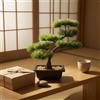 Bonsai di Pino Finto Ghiaia Decorativa Bonsai Finto in Vaso Aspetto Realistico