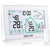 BALDR Stazione Meteo LCD con Sensore Esterno, Stazione Metereologica con Previsi