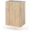 Mobiletto da bagno sospeso Sonoma in rovere, colonna da bagno da 40 cm
