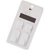 Set Porta Telecomando Compatto 4 pz Ganci Telecomando 1x3cm con Base a Parete 1x