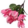 Mazzo di Fiori di Ciclamino Artificiale con 7 Rami per Mensola Tavolo Decorazion