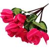 Mazzo di Fiori di Ciclamino Artificiale con 7 Rami per Mensola Tavolo Decorazion