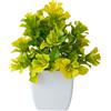 Pianta Bonsai Artificiale Fiore Lilla Plastica 17cm per Decorazione Scrivania In