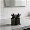 Dispenser Sapone Manuale con Supporto a Parete e Supporto per Uso Shampoo Gel Do