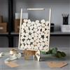 Guestbook Cuore Legno Finitura Liscia Cuore Firma Matrimonio per Sposi, Coppie