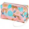 ECARLA Safari beauty case, estensibile, rosa, KS81