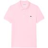 Lacoste Polo Lacoste unisex, in piqué di cotone, colore rosa, vestibilità slim, model...