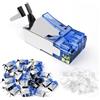 VCE Connettori RJ45 CAT 7 CAT6A Schermati 25 Pezzi, Plug RJ45 CAT 7 per Cavo Eth