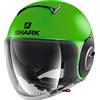 SHARK Casco moto NANO STREET NEON MAT GKK, verde fluo, S