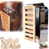 Aisny Stufa Per Sauna, Stufa Elettrica Portatile 3,6 Kw In Acciaio Inox Con