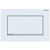 Geberit, Placca di comando Sigma30 115.893.JT.1, per risciacquo a 1 quantità, colore bianco opaco, cromo 115893JT1