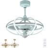 Miami-Ventilatore Da Soffitto Con Luce Telecomando-3 Colori Led-Gamma Luxury, Me