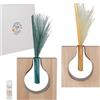 PuntoCasaStore® 1 pz Collezione Piuma Diffusore Goccia Legno Metallo 10x11 cm 2 ass Bomboniera M