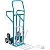 Officine bragagnolo CARRELLO PER GRADINI A 3 RUOTE NYLON PALA RIBALTABILE PORTATA KG 250