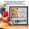 Dog Memorial Picture Frame perdita di simpatia per cani regalo in legno che