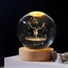 Hekasvm Sfera di cristallo 3D con luce a LED, luce notturna, decorazione (z4x)