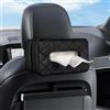 VETERBONE Porta fazzoletti per auto, porta fazzoletti standard per auto in pelle PU, portatovaglioli per sedile posteriore dell'auto, extra large, adatto per 120-230 fazzoletti per scatola, 24 x 12 x