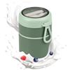 Noa Home Deco Porta Yogurt Refrigerato in Acciaio Inox, 710ml Contenitore Ermetico con Cucchiaio e Manico, Barattolo Doppio Strato, Porta Yogurt Isolato Senza BPA per Ufficio, Viaggio, Scuola