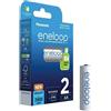 Panasonic 2x Panasonic Eneloop Batterie Ricaricabili AA 2000mAh NiMH LR6 HR6