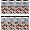 Rayovac 64x Rayovac Extra 312 Batteries PR41 Zinco Aria 1.45V Lungo Exp.