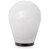 Velamp Globo per giardino, Lampione per Esterno 21,5 x 92,5 cm, Attacco E27, Compatibile LED, Impermeabile IP44, Sfera per Giardino, parchi, condomini, terrazzi. Bianco opaco