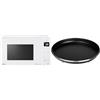 LG MH6336GIH Forno Microonde Smart Inverter con Grill al Quarzo, 23 Litri, 1000 W & Whirlpool AVM250 - Libera installazione Piatto Crisp piccolo per forno a microonde
