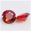 Senza marchio Zaffiro naturale certificato Ceylon Padparadscha 4x4 mm coppia rotonda gemme ...