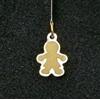 Pendente Oro 18K 750 Mls. Siluetta Bambino. Base Di Madrepora. 12,1 Mm.
