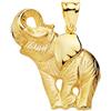 FMF Pendente Oro 18K 750 Elefante 35 X 33 MM. 8,40 Grammi