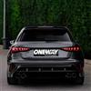 ONEWAY AUTO ACCESSORIES Diffusore posteriore Oneway compatibile con Audi A3 (8Y) Sportback S-Line/S3 Facelift 2025- - Nero lucido