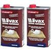 livax Nuncas Legno Naturale Cera superfici Non verniciate - 1000ml (Confezione da 2)