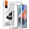 Spigen Vetro temperato per iPhone 14 Spigen con cornice nera