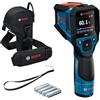 Bosch Professional Bosch PRO Termometro a Infrarossi GIS12V‑800‑16 (grande display, interfaccia sonda Tipo K, rapporto 20:1, IP54, doppia alimentazione, incl. adattatore batteria e pile AA)
