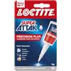 Loctite Super Attak Precision Plus, Colla liquida trasparente con beccuccio extra lungo, Colla attaccatutto forte multimateriale, Adesivo resistente e preciso, 1x8g