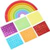 Baker Ross Kit Arcobaleni Mosaico con Calamita per Bambini da Decorare ed Esporre (confezione da 4)