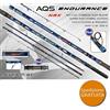 AQS CANNA AQS ENDURANCE NRX 4.20 M 220 G PESCA SURF CASTING 3 PEZZI CARBONIO 46T