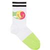 Happy Socks Donna Bianco Arco Sostegno Atletico Cotone 3/4 Calzini 5.5-9.5