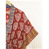 Fatto a mano Abito lungo caftano rosso puro cotone vestito maxi tunica donna vestaglia...