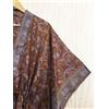 Fatto a mano Abito lungo caftano marrone puro cotone vestito maxi tunica donna vestaglia...
