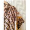 Fatto a mano Abito lungo caftano marrone puro cotone vestito maxi tunica donna vestaglia...