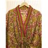 Fatto a mano Abito lungo caftano beige puro cotone vestito maxi tunica donna vestaglia...