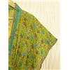 Fatto a mano Abito lungo caftano verde puro cotone vestito maxi tunica donna vestaglia...