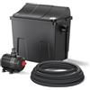 SunSun Filtro biologico per laghetto CBF 200T con chiarificatore UVC 9 W e pompa