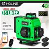 HGLINE 4D 16 linee Livella laser tracciatore autolivellante con Telecomando e 2Batterie