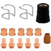 Kit protezione punta elettrodo plasma 14 pezzi per Eastwood per taglio per versa