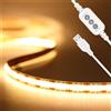 PAUTIX Striscia LED COB USB 5V Bianco Caldo 3000K 2M Regolabile LED Strip Lights