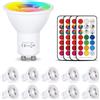 HYDONG Lampadine LED RGB GU10 6W Colorate Cambia Dimmerabile Faretti LED con