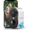 Xega 4G LTE Telecamera Esterna Interna con SIM Scheda 2K HD No Wi Fi Telecamere